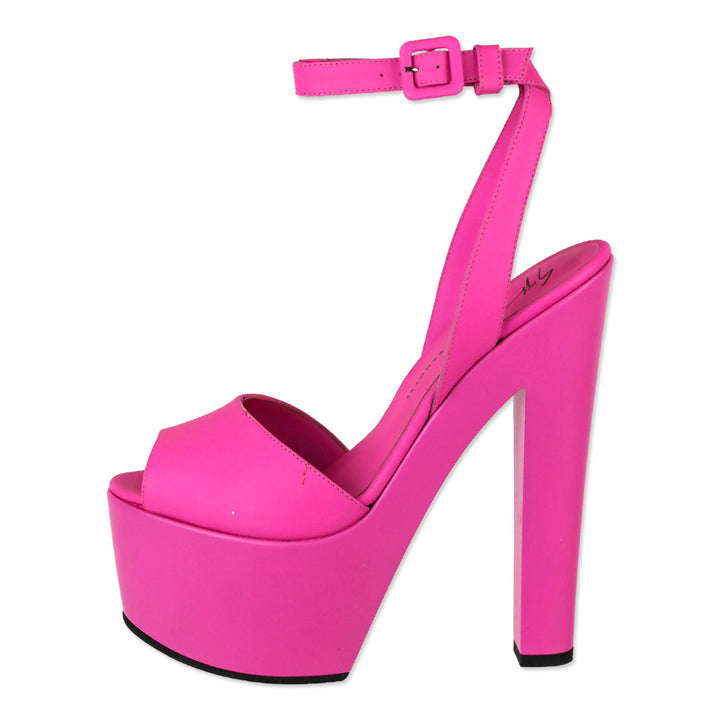 Giuseppe Zanotti Hot Pink Tarifa 170mm Platform Sandals