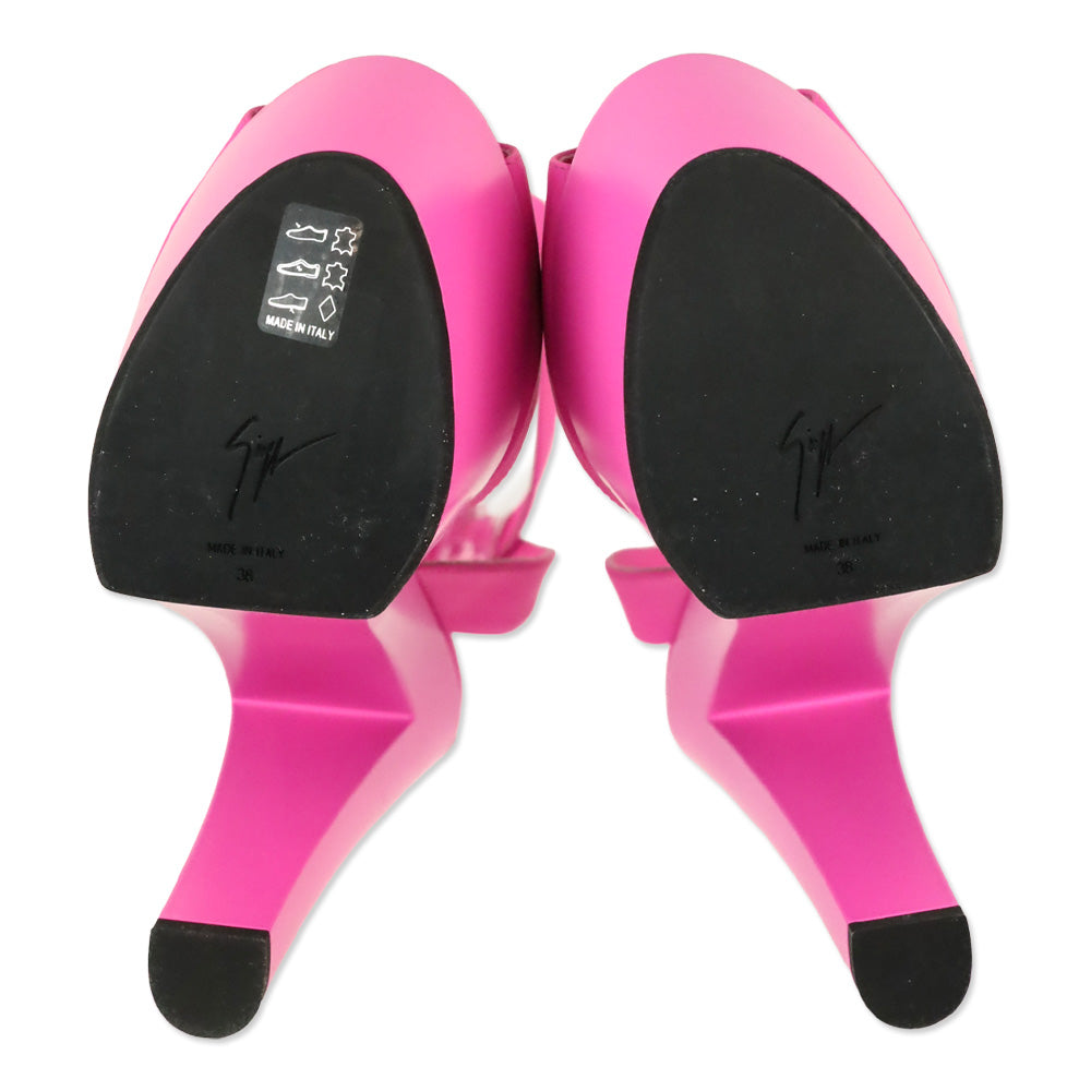 Giuseppe Zanotti Hot Pink Tarifa 170mm Platform Sandals