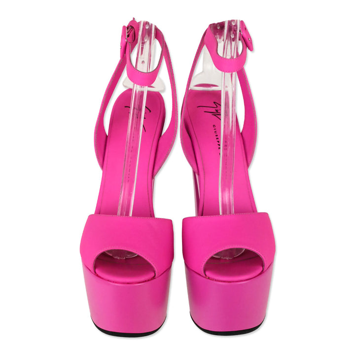 Giuseppe Zanotti Hot Pink Tarifa 170mm Platform Sandals