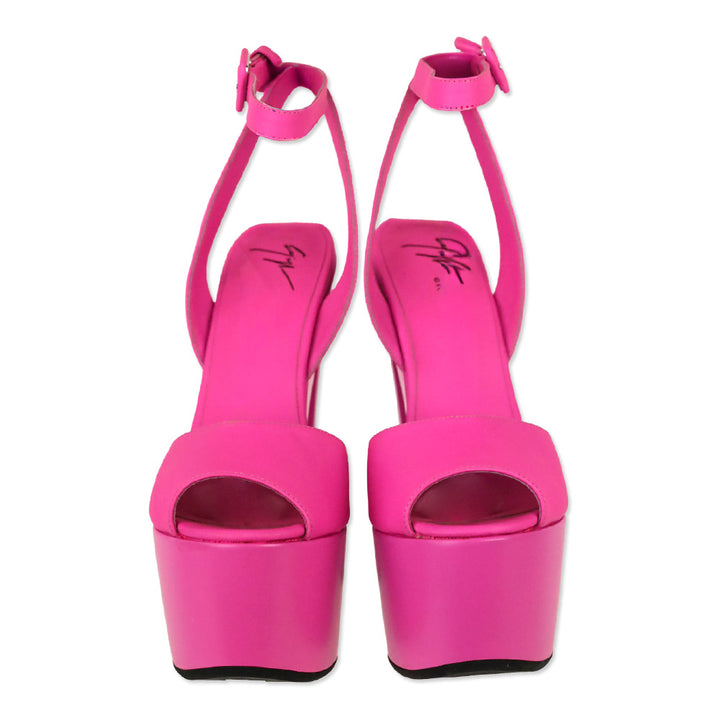 Giuseppe Zanotti Hot Pink Tarifa 170mm Platform Sandals