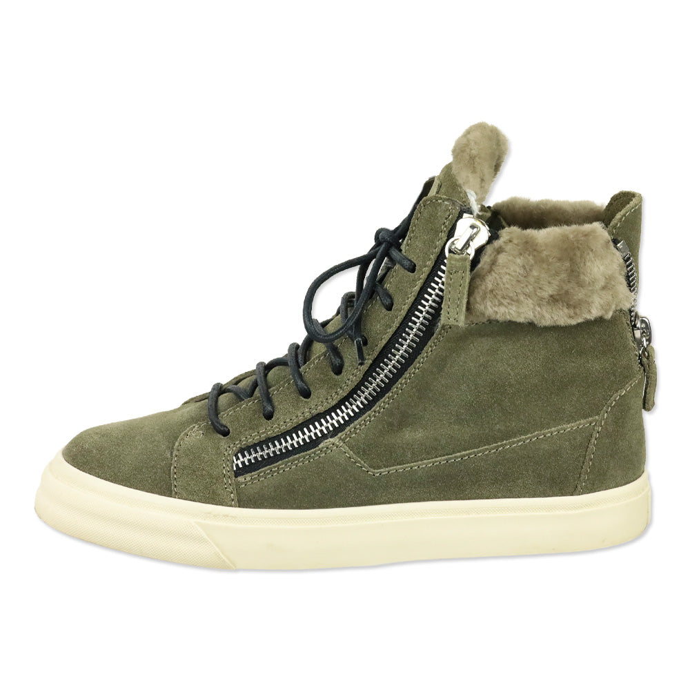 Giuseppe Zanotti Olive Trek High-Top Sneakers