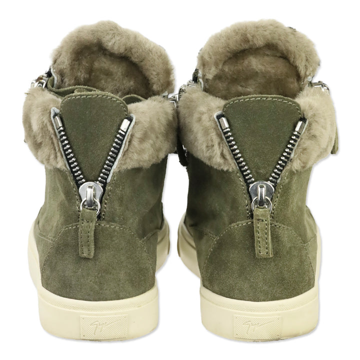 Giuseppe Zanotti Olive Trek High-Top Sneakers
