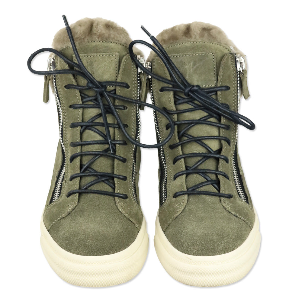 Giuseppe Zanotti Olive Trek High-Top Sneakers