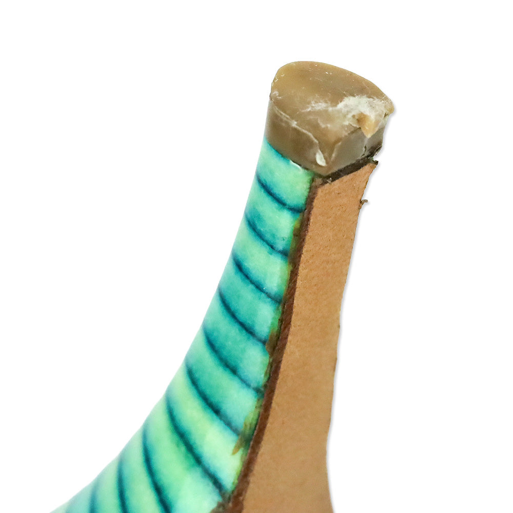 Giuseppe Zanotti Teal Satin Buckle Mule Sandals