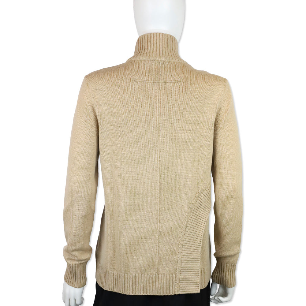Givenchy Beige Wool Blend Knit Turtleneck Sweater