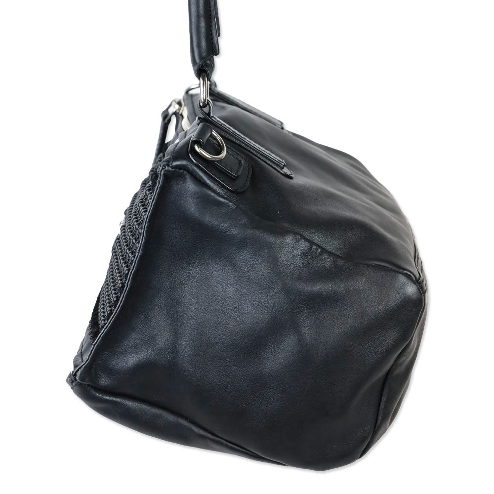 Givenchy Black Calfskin Medium Studded Pandora Crossbody Bag