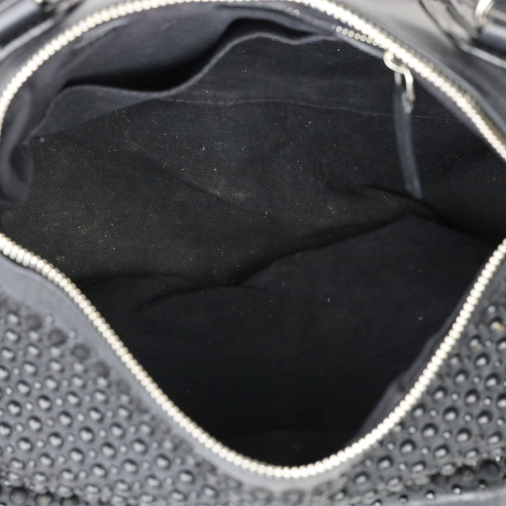 Givenchy Black Calfskin Medium Studded Pandora Crossbody Bag