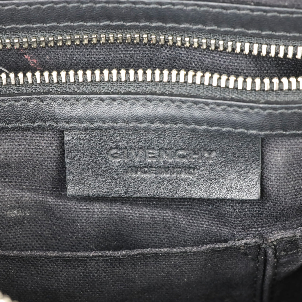 Givenchy Black Calfskin Medium Studded Pandora Crossbody Bag