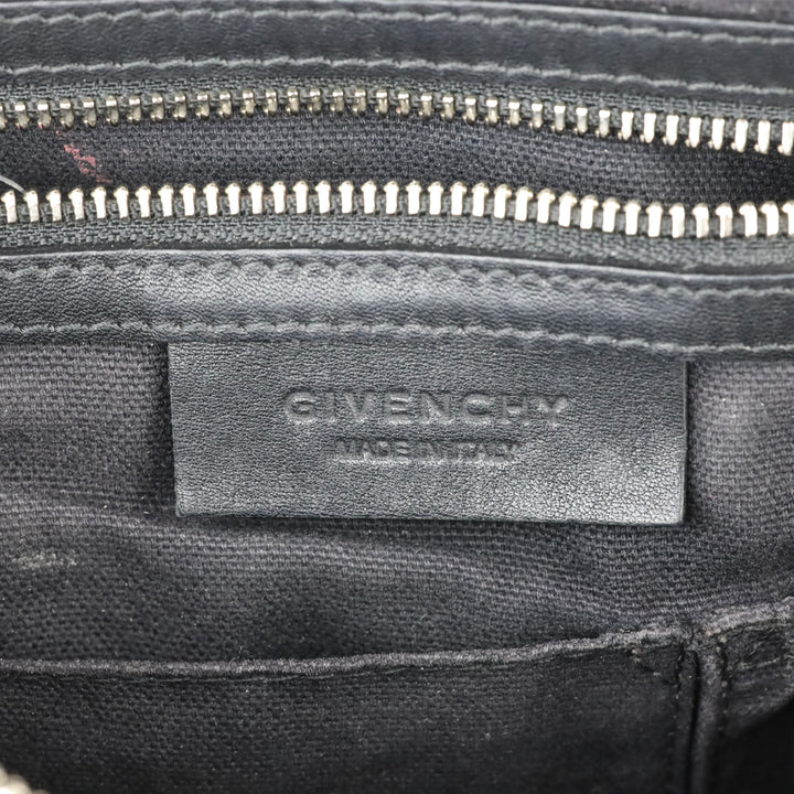 Givenchy Black Calfskin Medium Studded Pandora Crossbody Bag