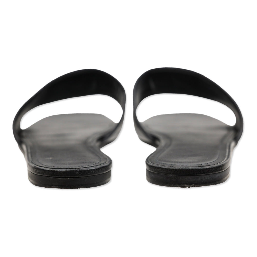 Givenchy Black Leather 4G Flat Mules