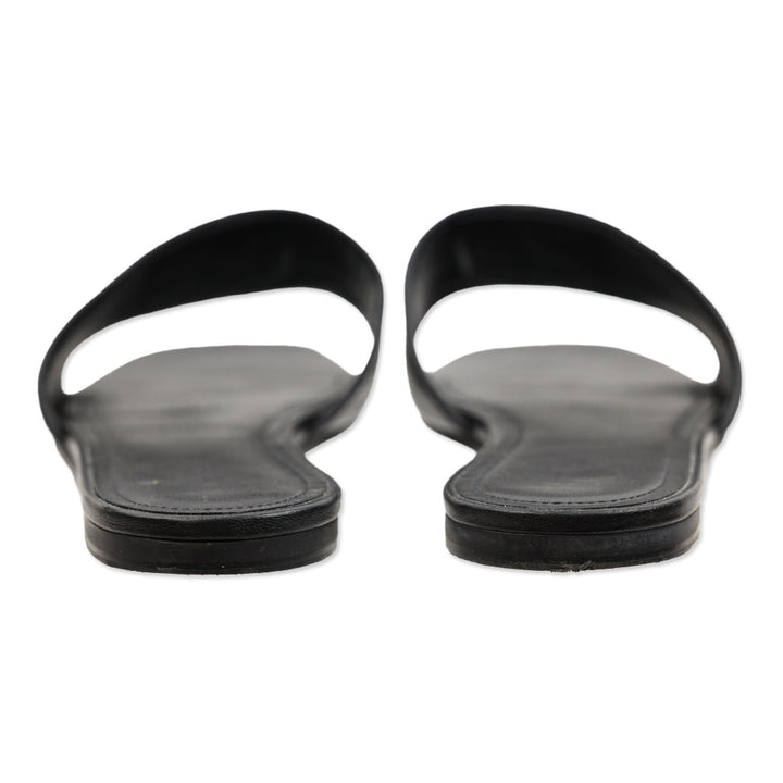 Givenchy Black Leather 4G Flat Mules