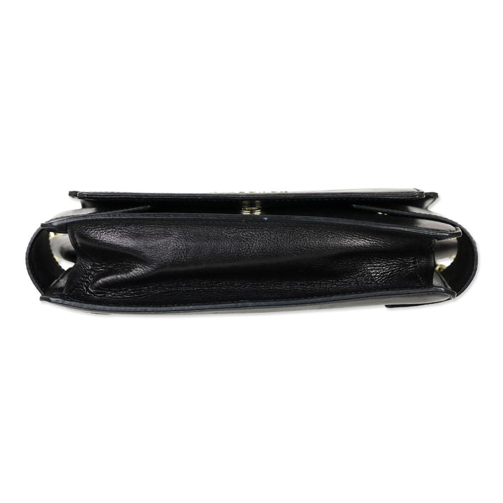 Givenchy Black Leather Shoulder Bag with Chain Strap