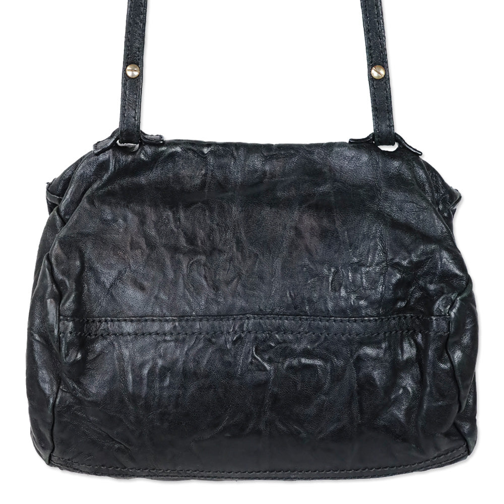 Givenchy Small Black Leather Double Zipper Pandora Crossbody Bag
