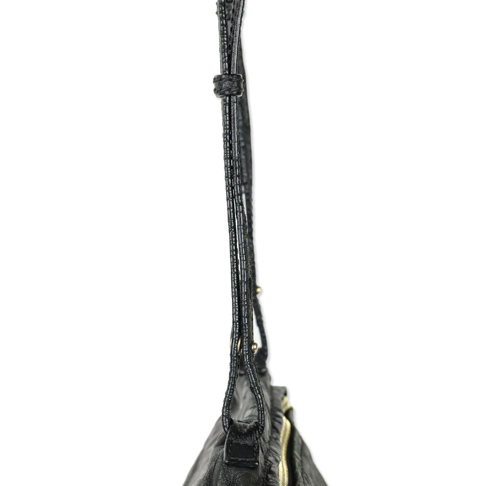 Givenchy Small Black Leather Double Zipper Pandora Crossbody Bag