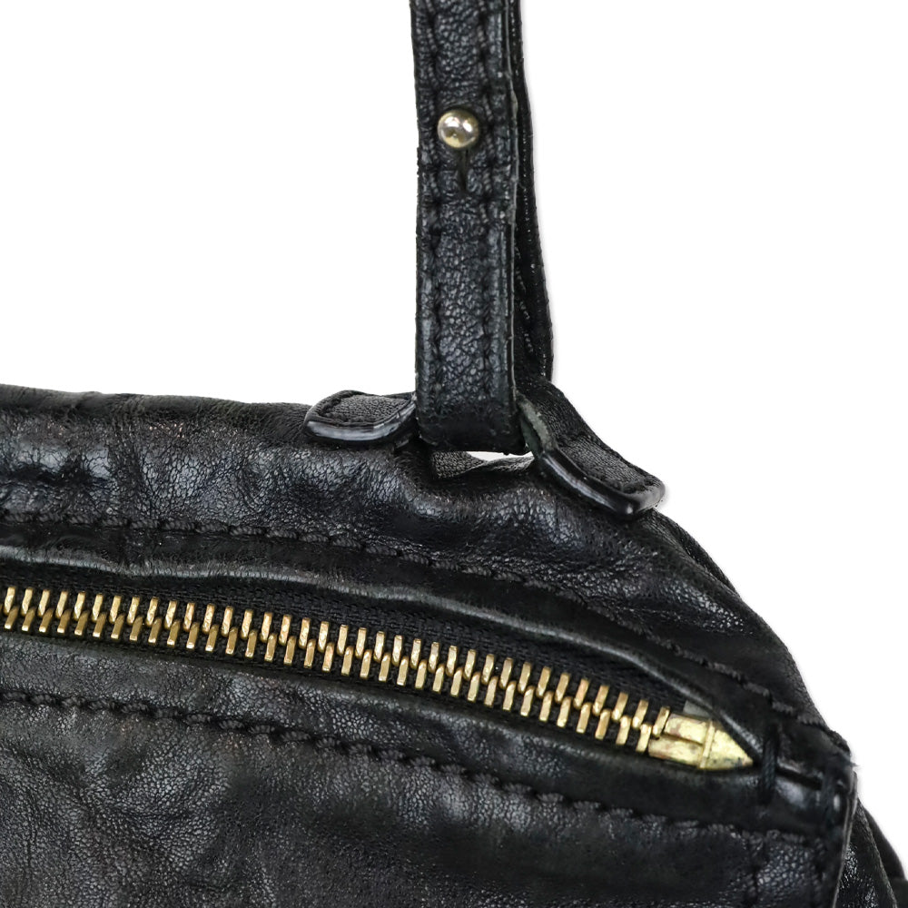Givenchy Small Black Leather Double Zipper Pandora Crossbody Bag