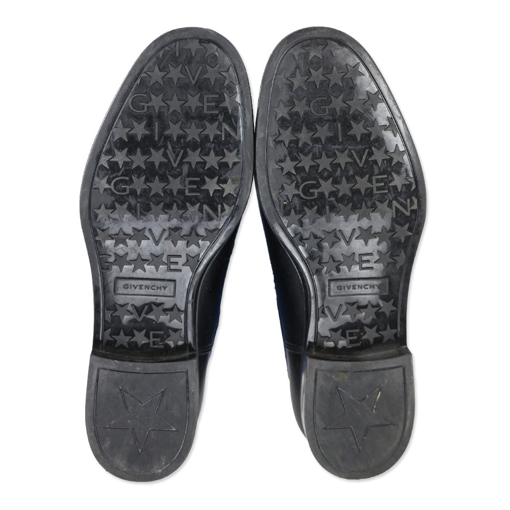 Givenchy Storm Ribbed-Knit Sock Chelsea Rubber Boots