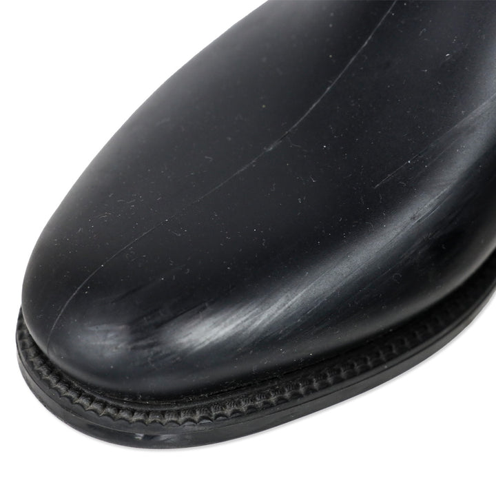 Moncler Black Quilted Puffer Ginette Tall Rain Boots