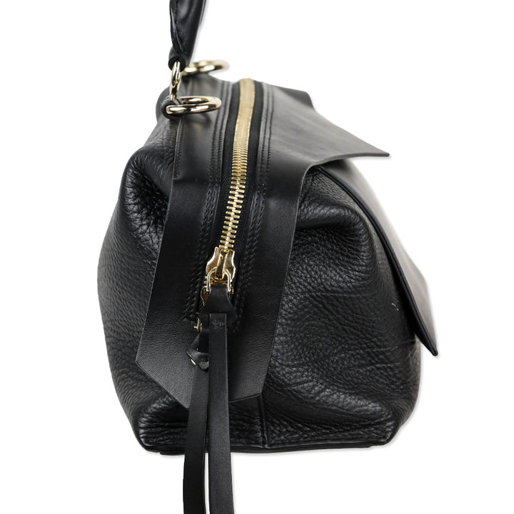 Givenchy Sway Small Black Leather Shoulder Bag