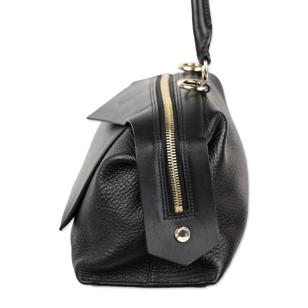 Givenchy Sway Small Black Leather Shoulder Bag