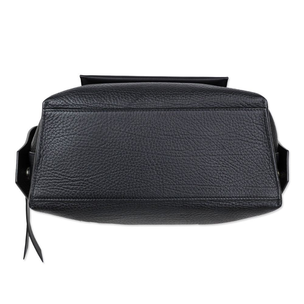 Givenchy Sway Small Black Leather Shoulder Bag