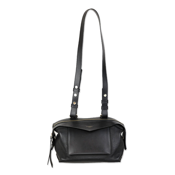 Givenchy Sway Small Black Leather Shoulder Bag
