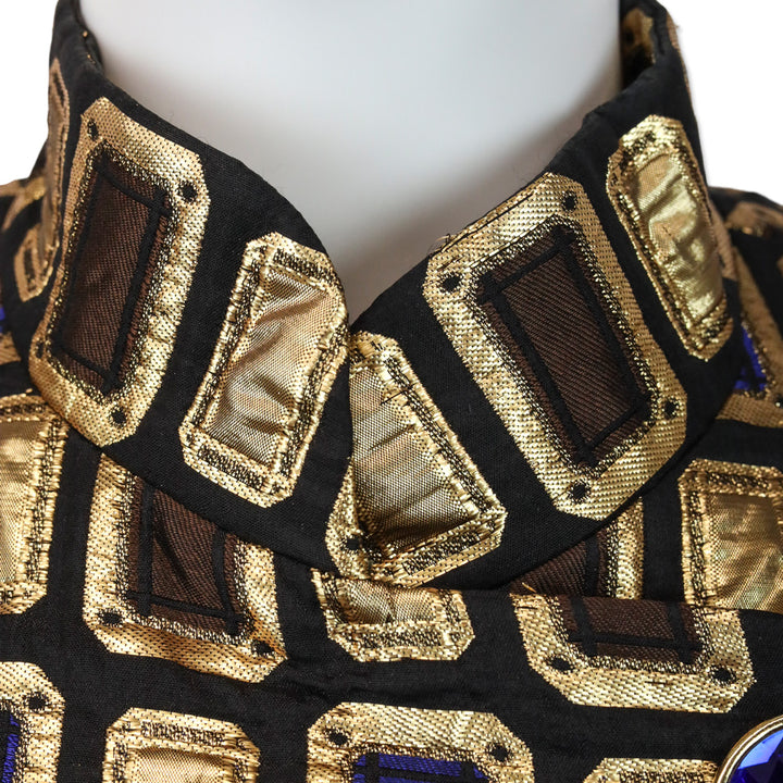 Givenchy Vintage Gold Jacquard Blazer