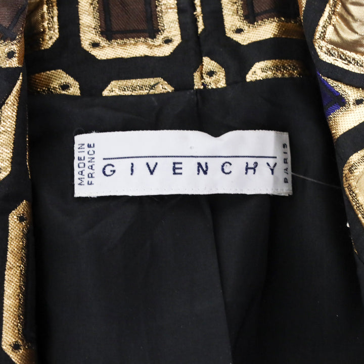 Givenchy Vintage Gold Jacquard Blazer