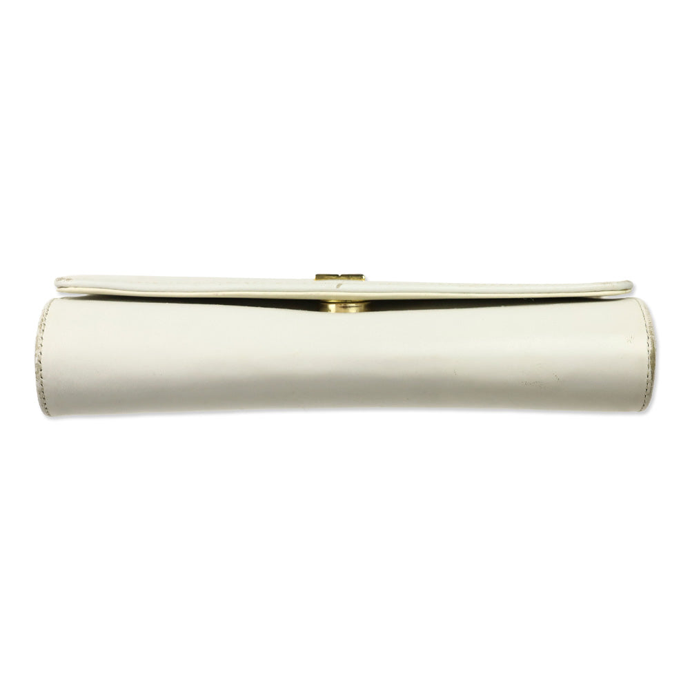 Givenchy White Leather Flap Crossbody Bag