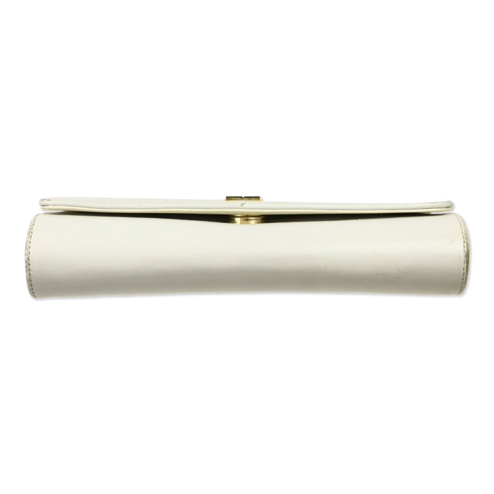 Givenchy White Leather Flap Crossbody Bag