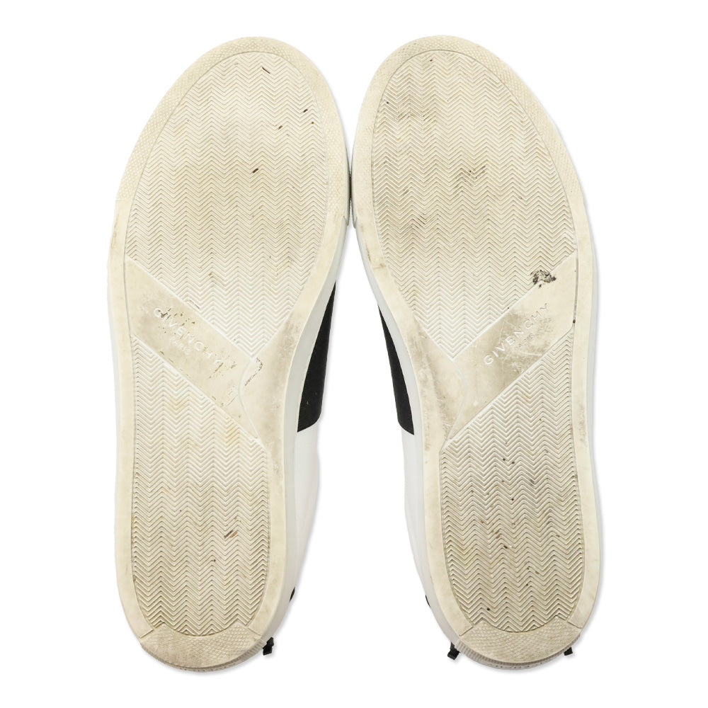 Givenchy White Leather Urban Knots Paris ‘17 Elastic Strap Low-Top Sneakers