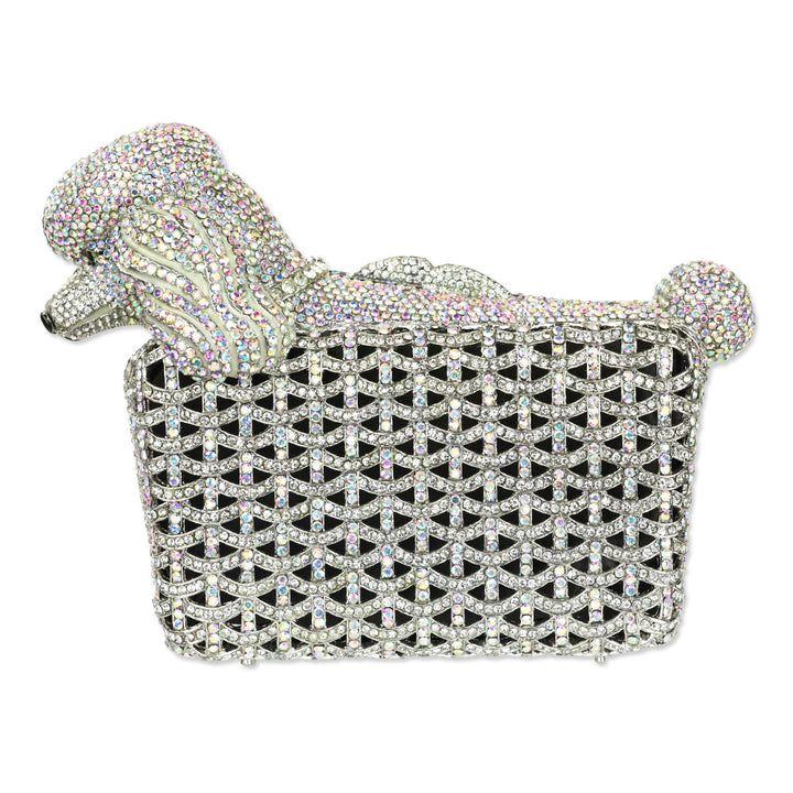 Glam Confidential Crystal Poodle Clutch
