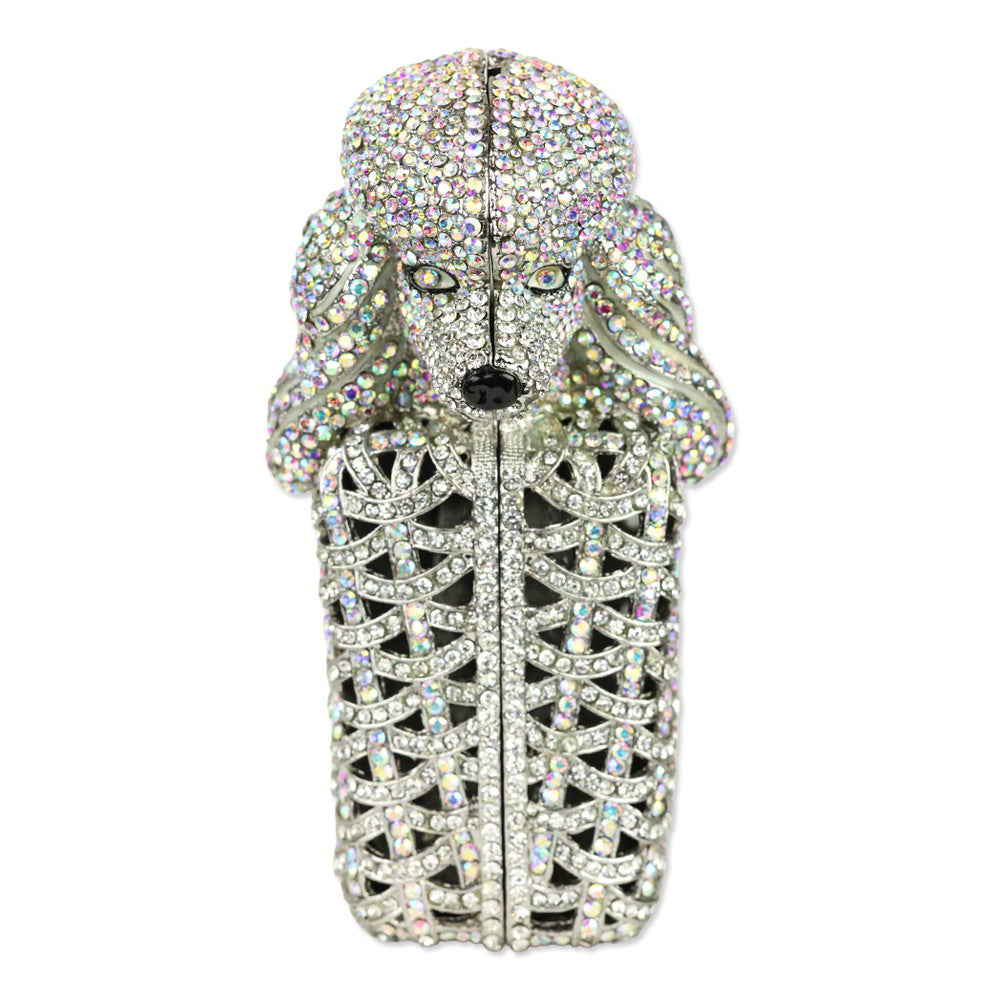 Glam Confidential Crystal Poodle Clutch