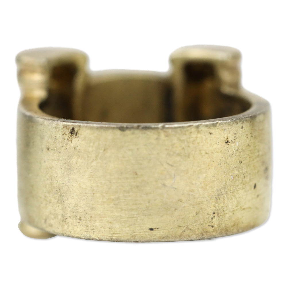 Gold Plated Sterling Purple Square Stone Ring