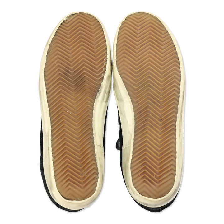 Golden Goose Black Distressed Suede Low Top Sneakers