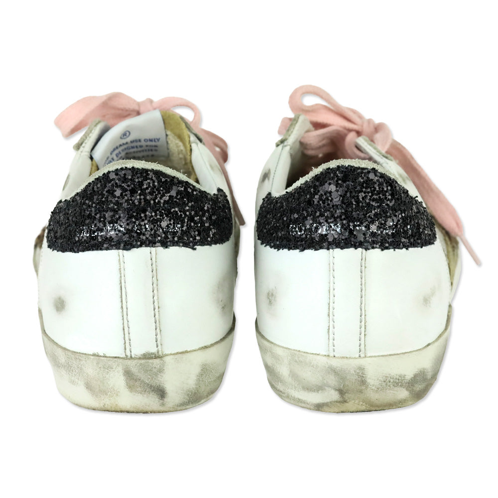 Golden Goose Super-Star Leopard Horsy Star Glitter Low-Top Sneakers