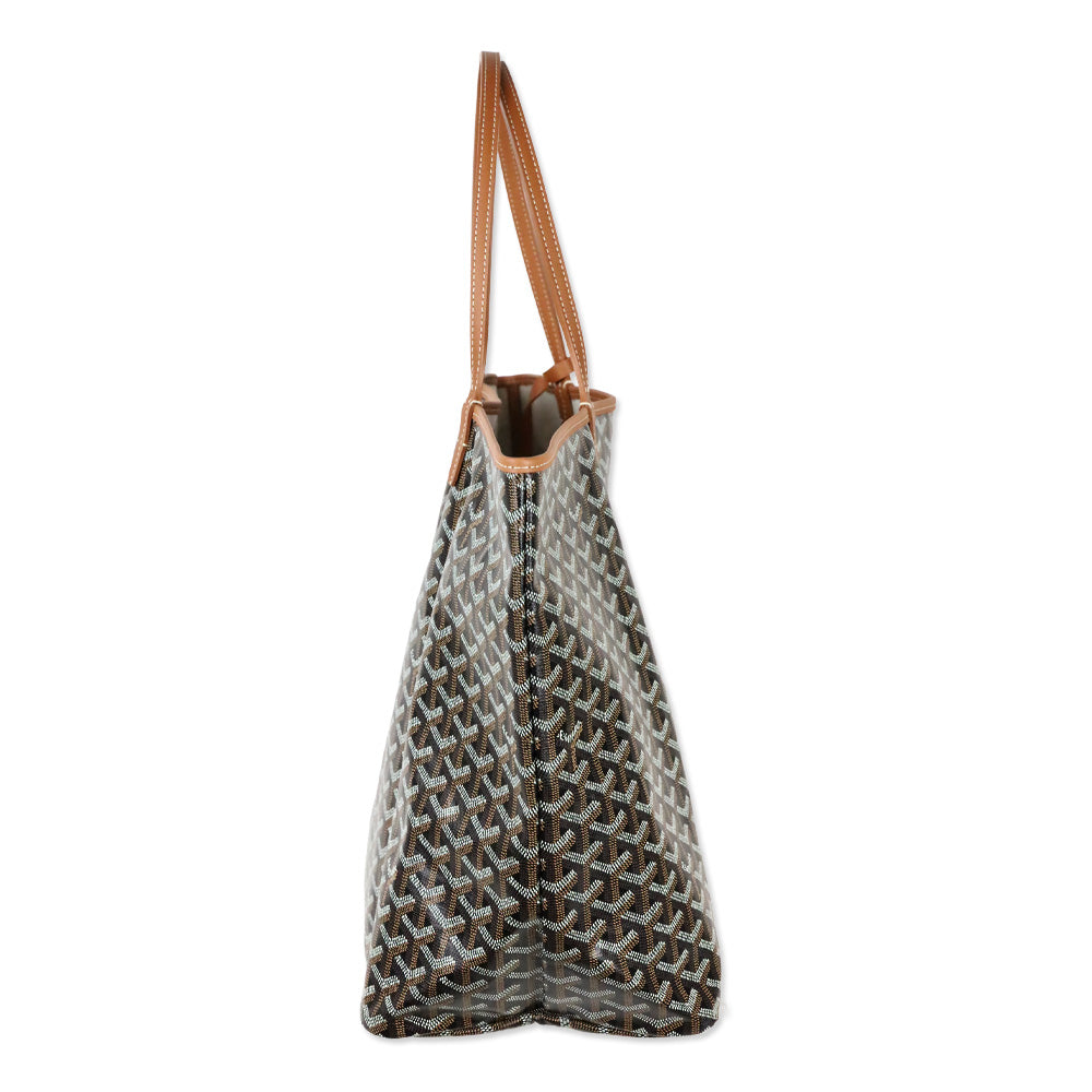 Goyard Black & Tan Goyardine Saint Louis GM