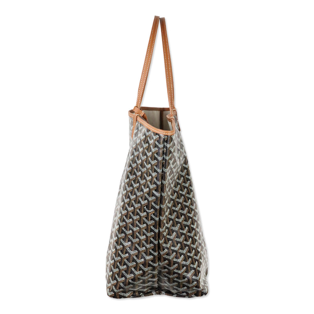 Goyard Black & Tan Goyardine Saint Louis GM