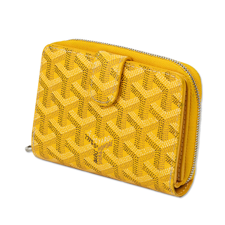 Goyard Yellow Goyardine Tuileries Wallet