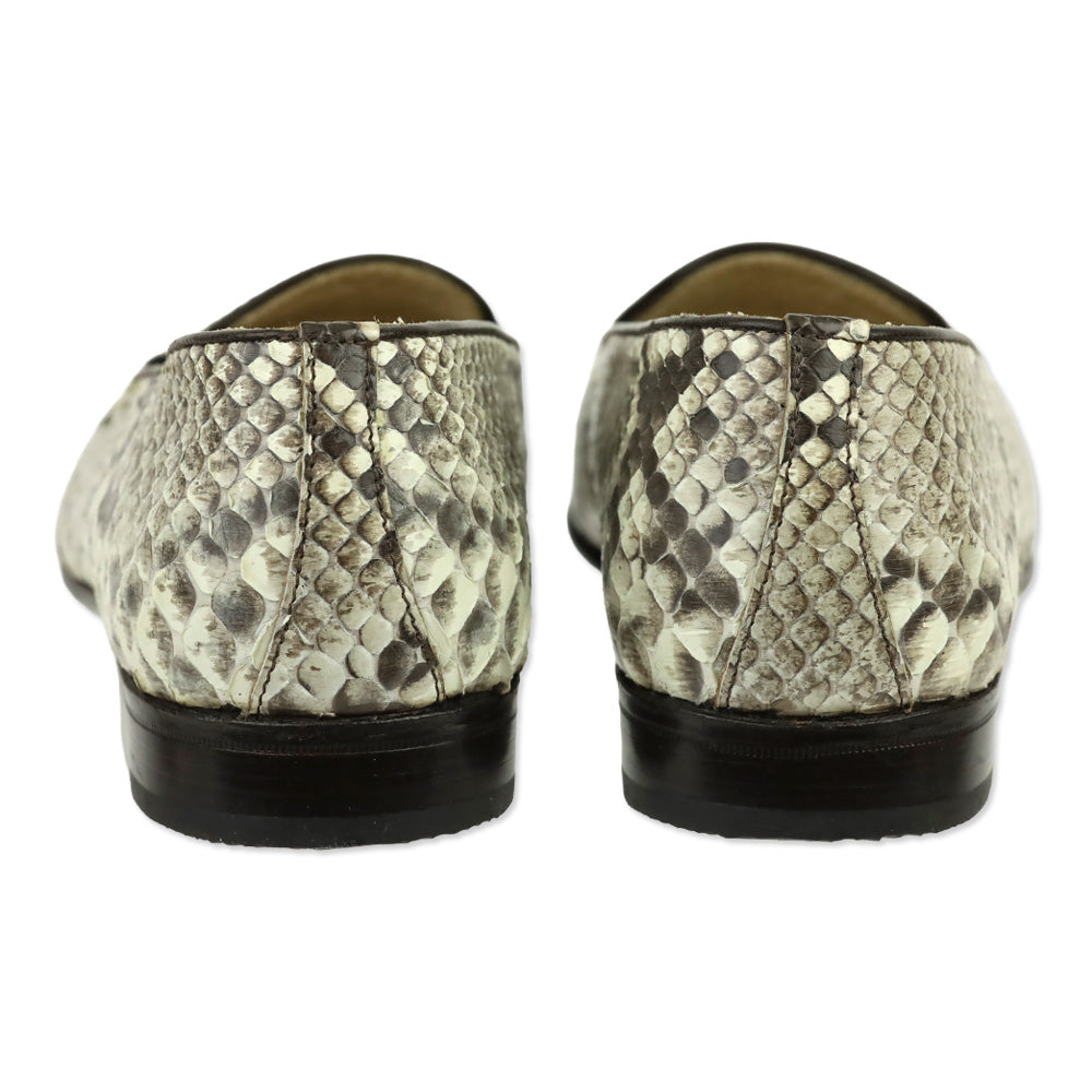 Gravati Snakeskin Python Slip-On Loafers