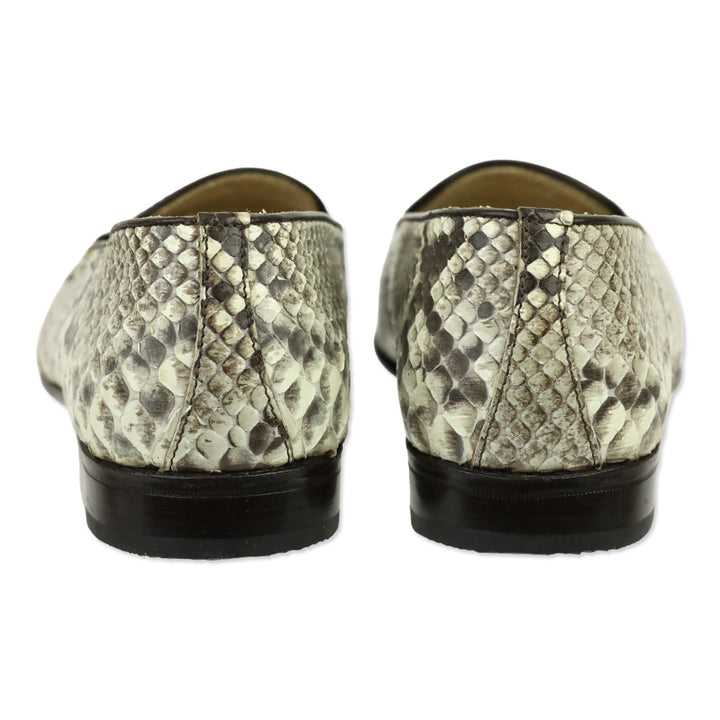 Gravati Snakeskin Python Slip-On Loafers