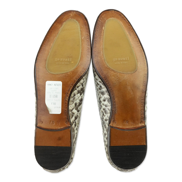Gravati Snakeskin Python Slip-On Loafers