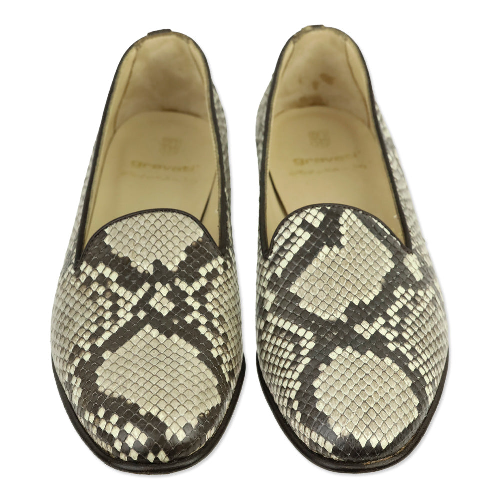 Gravati Snakeskin Python Slip-On Loafers