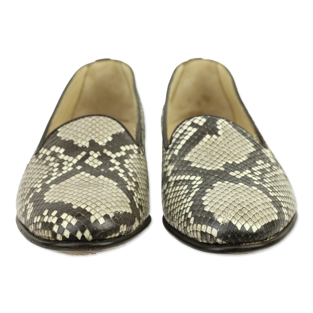 Gravati Snakeskin Python Slip-On Loafers