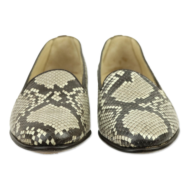 Gravati Snakeskin Python Slip-On Loafers