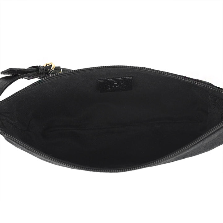 Gucci Black GG Canvas Boat Pochette Mini Shoulder Bag