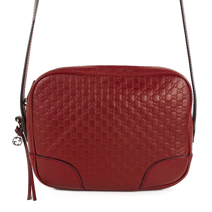 Gucci Red Mini Bree Microguccissima Leather Crossbody Bag
