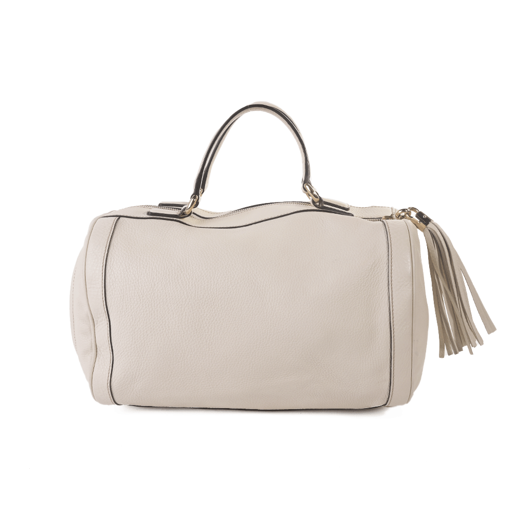 Gucci Soho Cellarius Cream Leather Boston Bag