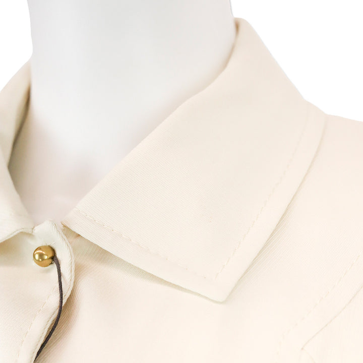Gucci 2013 Cream Ribbed Trench Coat