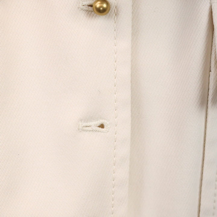 Gucci 2013 Cream Ribbed Trench Coat