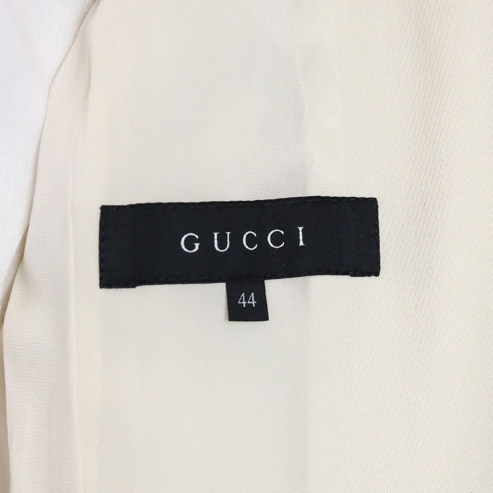 Gucci 2013 Cream Ribbed Trench Coat